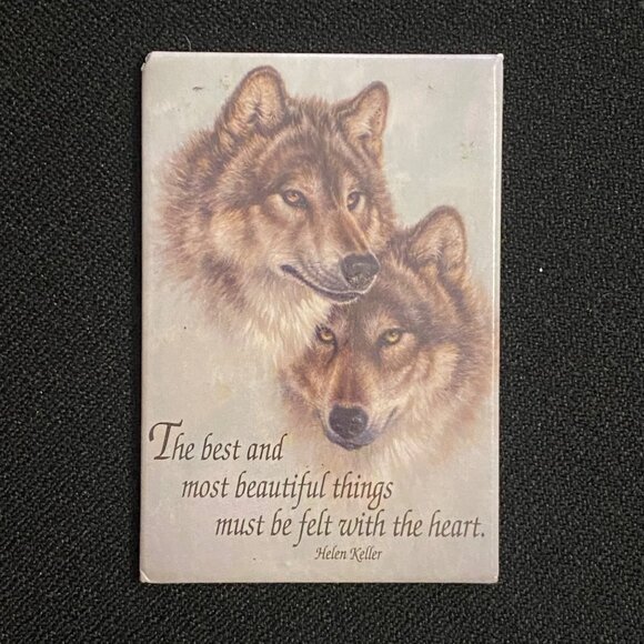 Combo Leanin' Tree Greeting Card/Magnet FOREST MATES Wolves Anniversary Larry Fa - Picture 8 of 10